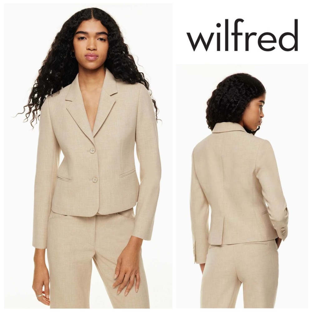 Wilfred Notes Blazer in Heather Oat Beige